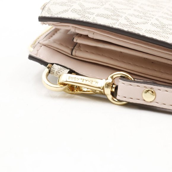 Michael Kors Jet Set Travel Double Zip Wristlet / Signature - FCM43 - Picture 7 of 8